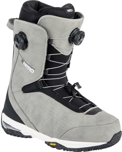 Nitro Herren Chase Dual Boa, All Mountain Freeride Freestyle Premium Boot Snowboardboot, Stone, MP 30.0 // EU 45 1/3 // US 12
