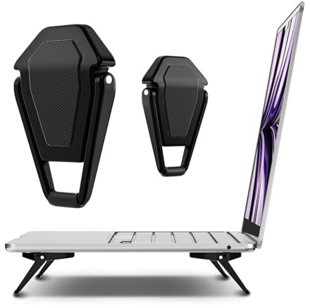 SUNTAIHO Mini-Laptop-Ständer unsichtbar 4 Stück Aluminium-Kühlung Computer-Tastatur-Halterung ergonomisch leicht Lenovo 30.5-43.2 cm (12-17 Zoll) Tablet und Laptop