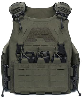 APAP Plate Carrier, Tactical Quick Release Vest with Molle Webbing for Airsoft Games