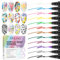 Saviland Nail Art Pens Quick Drying: 12 Colors Instant Painting Nail Polish Pen Color-fast Nail Pens Waterproof Dotting Tools Nail Art Charms Painting Nails Nail Tools Fine Tip DIY Manicure Beauty