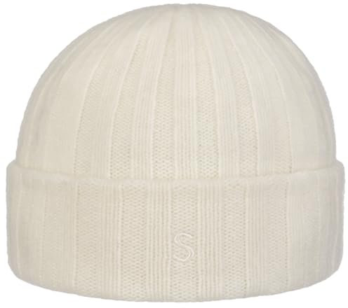 Stetson Surth Kaschmir Wintermütze Damen Herren Strickmütze 100% Kaschmirwolle Herbst Winter cremeweiß One Size