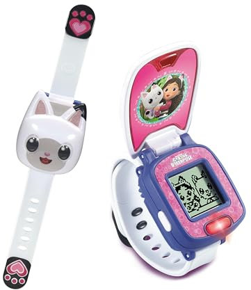 VTech - Reloj Patástico de Pandy Patitas, La casa de muñecas de Gabby, Reloj Interactivo de Aprendizaje para niños +3 años, Versión ESP