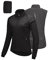 33,000ft Women's Cycling Jacket Waterproof Breathable Running Jacket Women High Visibility Reflective Cycling Vest with Removable Sleeves Black L