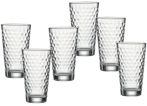 Ritzenhoff & Breker Longdrinkgläser-Set Favo, 6-teilig, Klar, Glas