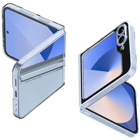 Spigen Air Skin Hülle Kompatibel mit Samsung Galaxy Z Flip 6 und Z Flip 7 FE -Crystal Clear