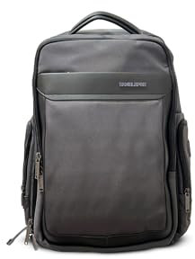 DAMOLEPOS Hochwertiger Rucksack Herren & Damen - Wasserabweisend mit USB-Anschluss - Backpack Laptop 17 zoll - Perfekt für Arbeit, Alltag & Reise (Grau)