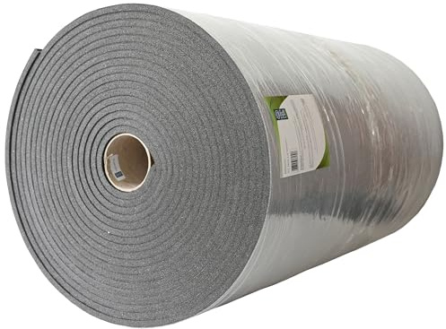 Rotolo Isolante Termico Pareti Interne 10 mm [75 cm x 15 mt] | Termoisolante per pareti interne Autoadesivo. Polietilene espanso reticolato. Colore nero.