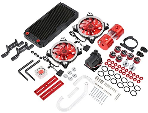 Brilluxa PC Water Cooling Kit, Liquid Cooled Set for Computer, Water Cooled System Parts for Desktop CPU GPU Cooling