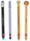 LEGAMI - 4er Set Gel-Radierstifte, Wildlife, Stifte mit radierbarer Tinte, Hippo, Elefant, Giraffe und Löwe Radierbar ohne Blatt zu verbrauchen, 0,7 mm Spitze (WILDLIFE)