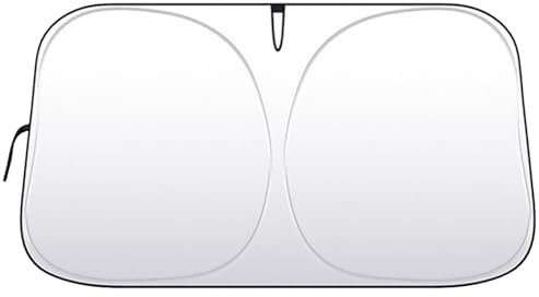 Parasol para parabrisas de coche, plegable, 145 x 80 cm, protección UV para verano, para la mayoría de vehículos y vehículos SUV, fácil almacenamiento