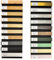 EmsCraft24 Akustikpaneele 1,228m² - 275cm x 46cm x 1.8cm - | Akustikpaneel | Lamellenverkleidung | Wandverkleidung | Akustikfilz | Wandpaneele auf filz (Musterset - 46x18)
