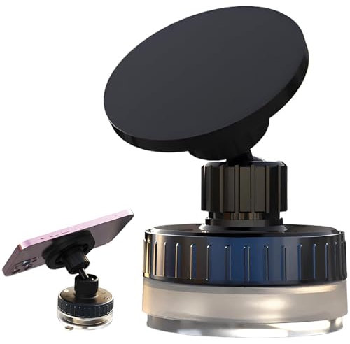 BAGUBDR Suction Phone Holder,720°Black Suction Cup Phone Holder Vacuum Stand Hands Free Holder Foldable Retractable Car Holder Suitable for Car/Exhibition/Gym