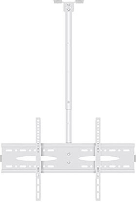 TV Stand White TV Hanger 40-60 TV Ceiling Mount Tilt Rotationbracket Height-Adjustable TV Ceiling Mount, Max 600X400Mm And Holds Up To 110Lbs TV Mount Bracket