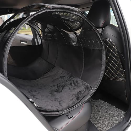 JKGBUK Auto Hundesitz für Audi A1 A2 A3 A4 A5 A6 A7 A8, Sehr Stabiler Mehrere Haustiere Auto Faltbare Waschbarer und Große Kapazitäter, Verstärkter Hundekorb für Rücksitz