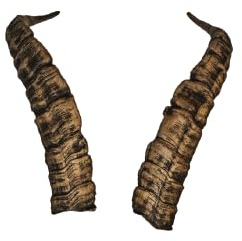 Generisch Naturgetreue Tier-Kunsthörner, handgefertigt, robust & leicht – Ideal für Krampus, Perchten, Partys & Themenveranstaltungen und Deko (Motes Masken)
