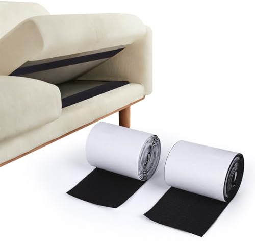 Dezzer Klettband selbstklebend extra stark, Klettverschluss, 300 x 10 cm | Industrie Selbstklebend Breit Doppelseitiges Klettband , Mit Flauschband und Hakenband, für Zuhause Schule DIY, Schwarz
