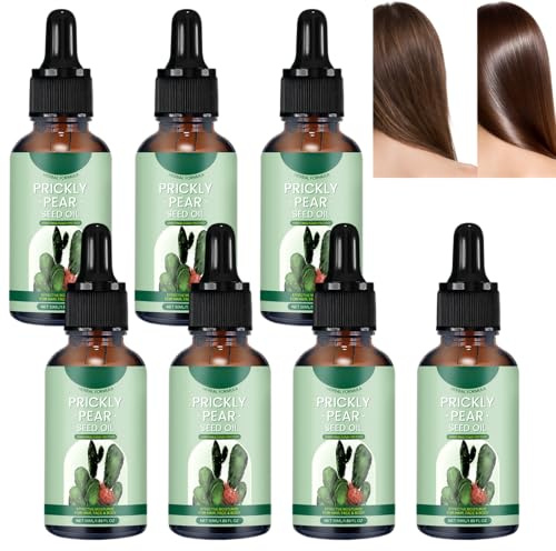 Aceite de Semillas de Higo Chumbo Prensado en Frío Facial, Hidratación Piel Seca, Aceite de Cactus Firmeza, Anti Envejecimiento Arrugas, Aceites Higo Chumbo Luminosidad (7 pcs)