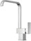 JASSFERRY Rubinetto miscelatore quadrato per lavello da cucina, design italiano, cromato, moderno, monoblocco, in ottone, leva singola rettangolare