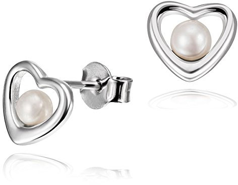 Goldmaid Damen-Ohrstecker Herz Südsee-Zucht-Perle 925 Sterling Silber