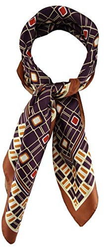 TigerTie Damen Nickituch Halstuch gemustert - Halstuchgröße 60 x 60 cm