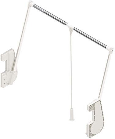 Kleiderlift bis 15 Kg Tragkraft Höhe 900 mm weiß (für lichte Schrankbreite 850-1150 mm) Schranklift von SO-TECH®