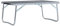 vidaXL Campingtisch Klappbar Koffertisch Falttisch Gartentisch Camping Klapptisch Aluminiumtisch Picknicktisch Grau Aluminium 60x40cm
