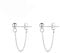 Minimalist Ball Bead Tassel Chain Drop Dangle Earrings for Women Girls S925 Sterling Silver Personalized Tiny Ball Studs Tragus Hypoallergenic Pierced Ear Fashion Personlized Punk Jewelry