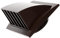 Vent Systems Brown 100 mm / 4 inch Exhaust Vent Cover - Louvered Dryer Cover - Vent Hood Cap - One-Directional Plastic Air Supply Grille - Non Return valve - Outlet Cowl Air Vent Grille