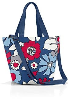 reisenthel shopper Geräumige Shopping Bag und edle Handtasche in einem Aus wasserabweisendem Material, Couleur:florist indigo