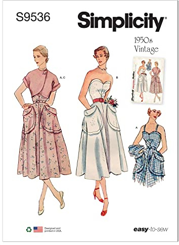 Simplicity SS9536H5 Misses' Sundress and Bolero H5 6-8-10-12-14