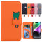 Kedic iPhone 14 Case, iPhone 14 phone case with card holder, Flip Wallet phone cases for iPhone 14 5G 6.1 2022 [Drop Protection, Non-slip,Shockproof] (Orange)