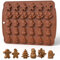 Moule de Noël en Silicone - 30 Cavités pour Chocolat, Bonbon, Gelée - Formes d'Arbre, Neige, Cloche et Gant