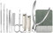 Nail Clippers Set for Men for Thick Nails for Women for Elderly Tweezerman Prevent Nail Splash Eagle Mouth Pliers Nail File Eyebrow Scissors Manicure Full Set (green)