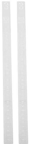 Kichvoe 2pcs Cookie Balance Rulers Transparent Dough Thickness Measuring Guides for Rolling Pin Even Thickness Baking and Pastry Leveling