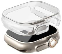 Uniq Funda híbrida Garde con Protector de Pantalla para Reloj Inteligente Smartwatch Apple Watch Ultra de 49 mm, Color Transparente