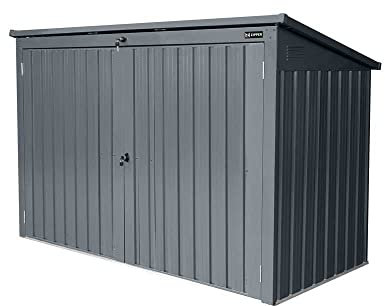 ZIPPER ZI-MTB3 Mülltonnenbox Mülltonne Tonnenverkleidung Müllbox Metall anthrazit