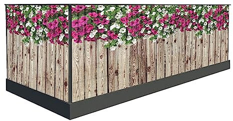 Brise-vue pour le balcon - 100 cm de haut ou autres - Protection contre le vent - Bordure de balcon - Brise-vue - 400 x 100 cm - Motif 26