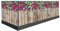 Brise-vue pour le balcon - 100 cm de haut ou autres - Protection contre le vent - Bordure de balcon - Brise-vue - 400 x 100 cm - Motif 26