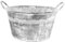 Blümelhuber Baignoire galvanisée - Grand bol à planter - Décoration de jardin shabby chic - Pour l'extérieur - Mini étang - Décoration de balcon - Décoration de jardin