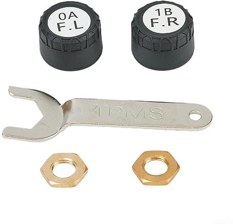 Motorrad-Reifendrucksensor, Motorrad TPMS Bluetooth 5.0 APP-Steuerung Reifendrucksensor mit 2 externen Reifendrucksensoren