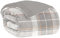 Home Tresor Plaid Pile Singolo, Coperta Pile Letto Singolo, Coperta Calda Invernale in Pile di Flanella e Sherpa, Copriletto Singolo Invernale Doppio Strato Pelliccia Pelosa Tartan Beige cm. 150x200