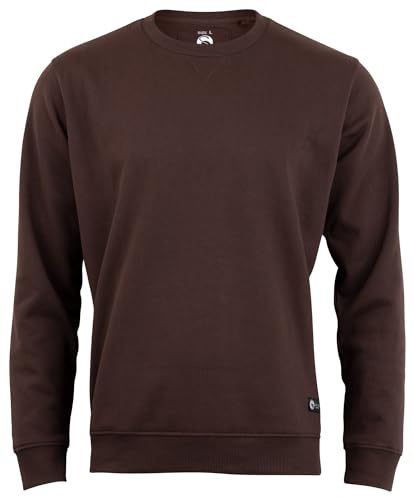 STARK SOUL Sweatshirt Rundhals-Sweater Unisex - 270 GSM - innen angeraut - French Terry - schwarz, grau-Melange, Marine, braun, rot und beige - Größen S, M, L, XL und XXL