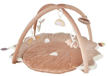 NOUKIE'S - Tapis d'Éveil en Veloudoux Popsie - Motricité, Éveil et Développement Intellectuel Bébé - Jeu Éveil Lavable en Machine