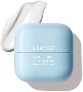 LANEIGE Water Bank Blue Hyaluronic Cream Moisturizer: Hydrating Korean Face Cream with Squalane & Ceramide for Skin Barrier Support, Dermatologist-Tested