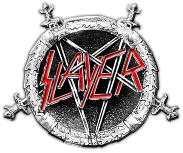 Slayer - Logo Design Abzeichen, Schwarz/Grau, onesize