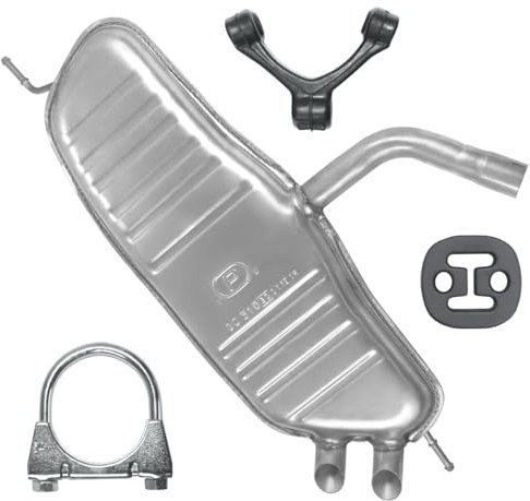 Polmo Schalldämpferset Auspuff Endtopf für Golf 5 V 2003-11/2008 1.9 TDI Schrägheck