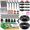 250 Piedi Kit Irrigazione a Goccia Automatico, Kalolary Sistemam Irrigazione Giardino con Tubo Distribuzione 1/4+1/2 Sistema Microirrigazione Regolabile Attrezzatura Piante Serra Patio Prato Cortile