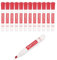 Amazon Basics Whiteboard-Marker, geruchsarm, Keilspitze, trocken abwischbar, Rot, 12 Stück