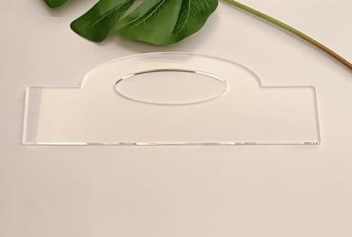 Oval Grip Charcuterie Board Handle Template,Oval Grip Handle Acrylic Router Template for Charcuterie Home Kitchen Cutting Board Handle (11.75x4.1)