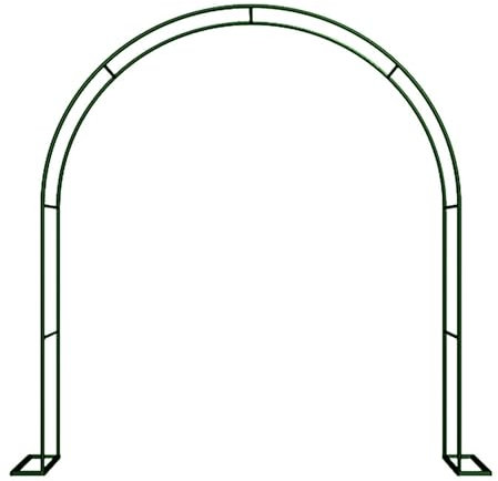 Gartenbogen aus Metall, Rosenbogen, Hochzeitsbogen, drinnen und draußen Torbogen Rankhilfe für Kletterpflanzen Gartenlauben Pergola Rankhilfe 80x200cm 160x220cm 200x230cm 350x220cm (Color : Green, S